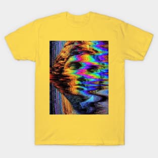 Vaporwave greek glitch statue T-Shirt